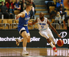 Ziga Samar (no.4) of Slovenia and Jamar Wilson (no.31) of Finland during basketball match of FIBA Basketball World Cup 2023 Qualifiers between Slovenia and Finland. Basketball match of FIBA Basketball World Cup 2023 Qualifiers between Slovenia and Finland was played in Bonifika arena in Koper, Slovenia, on Monday, 28th of February 2022.