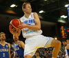 Jaka Blazic (no.11) of Slovenia, Zoran Dragic (no.30) of Slovenia and Sasu Salin (no.9) of Finland during basketball match of FIBA Basketball World Cup 2023 Qualifiers between Slovenia and Finland. Basketball match of FIBA Basketball World Cup 2023 Qualifiers between Slovenia and Finland was played in Bonifika arena in Koper, Slovenia, on Monday, 28th of February 2022.