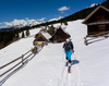 Ski touring and freeride skiing in mountains above Pokljuka, Slovenia, on Saturday, 30th of April 2016.
