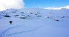 Velika Planina above Kamnik, Slovenia, covered with snow on sunny Saturday, 20th of February 2016.
