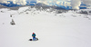 Ski tourer during ski tour in Velika Planina above Kamnik, Slovenia on sunny Saturday, 20th of February 2016.
