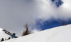 Ski touring in mountains above Innerkrems, Austria.
