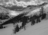 Ski touring in mountains above Innerkrems, Austria.
