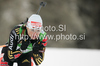 Andrea Henkel of Germany during women 15km individual race of e.on Ruhrgas IBU Biathlon World Cup 2009-10. Women individual race of e.on Ruhrgas IBU Biathlon World Cup was held in Pokljuka, Slovenia, on 17th of December 2009.
