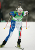 Roberta Fiandino of Italy during women 15km individual race of e.on Ruhrgas IBU Biathlon World Cup 2009-10. Women individual race of e.on Ruhrgas IBU Biathlon World Cup was held in Pokljuka, Slovenia, on 17th of December 2009.
