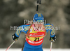 Winner Helena Jonsson of Sweden during women 15km individual race of e.on Ruhrgas IBU Biathlon World Cup 2009-10. Women individual race of e.on Ruhrgas IBU Biathlon World Cup was held in Pokljuka, Slovenia, on 17th of December 2009.
