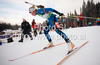 Marie Dorin of France during women 15km individual race of e.on Ruhrgas IBU Biathlon World Cup 2009-10. Women individual race of e.on Ruhrgas IBU Biathlon World Cup was held in Pokljuka, Slovenia, on 17th of December 2009.
