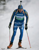 Mattias Nilsson of Sweden during men 20km individual race of e.on Ruhrgas IBU Biathlon World Cup 2009-10. Men individual race of e.on Ruhrgas IBU Biathlon World Cup was held in Pokljuka, Slovenia, on 17th of December 2009.
