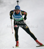 Andreas Birnbacher of Germany during men 20km individual race of e.on Ruhrgas IBU Biathlon World Cup 2009-10. Men individual race of e.on Ruhrgas IBU Biathlon World Cup was held in Pokljuka, Slovenia, on 17th of December 2009.
