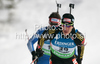 Arnd Peiffer of Germany during men 20km individual race of e.on Ruhrgas IBU Biathlon World Cup 2009-10. Men individual race of e.on Ruhrgas IBU Biathlon World Cup was held in Pokljuka, Slovenia, on 17th of December 2009.
