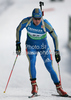 David Ekholm of Sweden during men 20km individual race of e.on Ruhrgas IBU Biathlon World Cup 2009-10. Men individual race of e.on Ruhrgas IBU Biathlon World Cup was held in Pokljuka, Slovenia, on 17th of December 2009.
