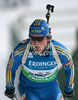 Fredrik Lindstrom of Sweden during men 20km individual race of e.on Ruhrgas IBU Biathlon World Cup 2009-10. Men individual race of e.on Ruhrgas IBU Biathlon World Cup was held in Pokljuka, Slovenia, on 17th of December 2009.
