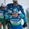 Paavo Puurunen of Finland during men 20km individual race of e.on Ruhrgas IBU Biathlon World Cup 2009-10. Men individual race of e.on Ruhrgas IBU Biathlon World Cup was held in Pokljuka, Slovenia, on 17th of December 2009.
