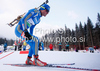 David Ekholm of Sweden during men 20km individual race of e.on Ruhrgas IBU Biathlon World Cup 2009-10. Men individual race of e.on Ruhrgas IBU Biathlon World Cup was held in Pokljuka, Slovenia, on 17th of December 2009.
