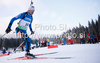 Vincent Defrasne of France during men 20km individual race of e.on Ruhrgas IBU Biathlon World Cup 2009-10. Men individual race of e.on Ruhrgas IBU Biathlon World Cup was held in Pokljuka, Slovenia, on 17th of December 2009.
