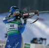 Elisabeth Hoegberg of Sweden during women 10km pursuit race of e.on Ruhrgas IBU Biathlon World Cup 2009-10. Women pursuit race of e.on Ruhrgas IBU Biathlon World Cup was held in Pokljuka, Slovenia, on 20th of December 2009.

