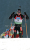 Arnd Pfeiffer of Germany during men 12,5km pursuit race of e.on Ruhrgas IBU Biathlon World Cup 2009-10. Men pursuit race of e.on Ruhrgas IBU Biathlon World Cup was held in Pokljuka, Slovenia, on 20th of December 2009.
