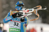 Johan Carl Bergman of Sweden during men 12,5km pursuit race of e.on Ruhrgas IBU Biathlon World Cup 2009-10. Men pursuit race of e.on Ruhrgas IBU Biathlon World Cup was held in Pokljuka, Slovenia, on 20th of December 2009.
