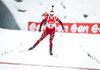 Winner Synnoeve Solemdal (NOR) during Womens Pursuit of E. ON IBU Biathlon World Cup at the Biathlonstadium in Hochfilzen, Austria on 2013/12/08.
