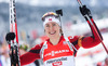 Winner Synnoeve Solemdal (NOR) during Womens Pursuit of E. ON IBU Biathlon World Cup at the Biathlonstadium in Hochfilzen, Austria on 2013/12/08.
