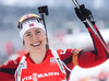 Winner Synnoeve Solemdal (NOR) during Womens Pursuit of E. ON IBU Biathlon World Cup at the Biathlonstadium in Hochfilzen, Austria on 2013/12/08.
