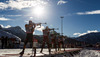 Simon Schempp (GER), Lars Berger (NOR), Emil Hegle Svendsen (NOR), Christoph Sumann (AUT), Feature Shooting Range  during Mens Pursuit of E. ON IBU Biathlon World Cup at the Biathlonstadium in Hochfilzen, Austria on 2013/12/08.
