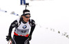 Mario Dolder of Switzerland competes during men IBU E.on Biathlon World cup sprint race in Pokljuka, Slovenia. Men sprint race of IBU E.on Biathlon World cup was held on Thursday, 6th of March 2014 in Pokljuka, Slovenia.
