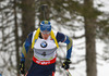 Winner Bjoern Ferry of Sweden competes during men IBU E.on Biathlon World cup sprint race in Pokljuka, Slovenia. Men sprint race of IBU E.on Biathlon World cup was held on Thursday, 6th of March 2014 in Pokljuka, Slovenia.
