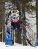 Winner Bjoern Ferry of Sweden competes during men IBU E.on Biathlon World cup sprint race in Pokljuka, Slovenia. Men sprint race of IBU E.on Biathlon World cup was held on Thursday, 6th of March 2014 in Pokljuka, Slovenia.
