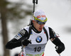 Olli Hiidensalo of Finland competes during men IBU E.on Biathlon World cup sprint race in Pokljuka, Slovenia. Men sprint race of IBU E.on Biathlon World cup was held on Thursday, 6th of March 2014 in Pokljuka, Slovenia.
