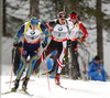Winner Bjoern Ferry of Sweden competes during men IBU E.on Biathlon World cup sprint race in Pokljuka, Slovenia. Men sprint race of IBU E.on Biathlon World cup was held on Thursday, 6th of March 2014 in Pokljuka, Slovenia.
