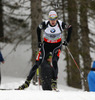 Olli Hiidensalo of Finland competes during men IBU E.on Biathlon World cup sprint race in Pokljuka, Slovenia. Men sprint race of IBU E.on Biathlon World cup was held on Thursday, 6th of March 2014 in Pokljuka, Slovenia.
