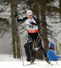 Matti Hakala of Finland competes during men IBU E.on Biathlon World cup sprint race in Pokljuka, Slovenia. Men sprint race of IBU E.on Biathlon World cup was held on Thursday, 6th of March 2014 in Pokljuka, Slovenia.
