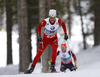 Sixth placed Ole Einar Bjoerndalen of Norway competes during men IBU E.on Biathlon World cup sprint race in Pokljuka, Slovenia. Men sprint race of IBU E.on Biathlon World cup was held on Thursday, 6th of March 2014 in Pokljuka, Slovenia.
