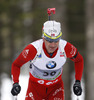 Sixth placed Ole Einar Bjoerndalen of Norway competes during men IBU E.on Biathlon World cup sprint race in Pokljuka, Slovenia. Men sprint race of IBU E.on Biathlon World cup was held on Thursday, 6th of March 2014 in Pokljuka, Slovenia.
