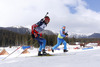 Second placed Anton Shipulin of Russia competes during men IBU E.on Biathlon World cup sprint race in Pokljuka, Slovenia. Men sprint race of IBU E.on Biathlon World cup was held on Thursday, 6th of March 2014 in Pokljuka, Slovenia.
