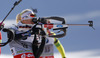 Mari Laukkanen of Finland warming up before start of the women IBU E.on Biathlon World cup sprint race in Pokljuka, Slovenia. Women sprint race of IBU E.on Biathlon World cup was held on Thursday, 6th of March 2014 in Pokljuka, Slovenia.
