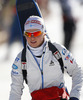 Sanna Markkanen of Finland warming up before start of the women IBU E.on Biathlon World cup sprint race in Pokljuka, Slovenia. Women sprint race of IBU E.on Biathlon World cup was held on Thursday, 6th of March 2014 in Pokljuka, Slovenia.
