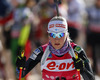 Kaisa Makarainen of Finland warming up before start of the women IBU E.on Biathlon World cup sprint race in Pokljuka, Slovenia. Women sprint race of IBU E.on Biathlon World cup was held on Thursday, 6th of March 2014 in Pokljuka, Slovenia.
