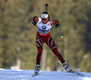 Elise Ringen of Norway competes during women IBU E.on Biathlon World cup sprint race in Pokljuka, Slovenia. Women sprint race of IBU E.on Biathlon World cup was held on Thursday, 6th of March 2014 in Pokljuka, Slovenia.
