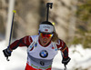 Elise Ringen of Norway competes during women IBU E.on Biathlon World cup sprint race in Pokljuka, Slovenia. Women sprint race of IBU E.on Biathlon World cup was held on Thursday, 6th of March 2014 in Pokljuka, Slovenia.
