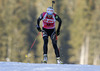 Kaisa Makarainen of Finland competes during women IBU E.on Biathlon World cup sprint race in Pokljuka, Slovenia. Women sprint race of IBU E.on Biathlon World cup was held on Thursday, 6th of March 2014 in Pokljuka, Slovenia.
