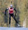 Kaisa Makarainen of Finland competes during women IBU E.on Biathlon World cup sprint race in Pokljuka, Slovenia. Women sprint race of IBU E.on Biathlon World cup was held on Thursday, 6th of March 2014 in Pokljuka, Slovenia.
