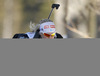 Mari Laukkanen of Finland competes during women IBU E.on Biathlon World cup sprint race in Pokljuka, Slovenia. Women sprint race of IBU E.on Biathlon World cup was held on Thursday, 6th of March 2014 in Pokljuka, Slovenia.

