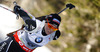 Selina Gasparin of Switzerland  competes during women IBU E.on Biathlon World cup sprint race in Pokljuka, Slovenia. Women sprint race of IBU E.on Biathlon World cup was held on Thursday, 6th of March 2014 in Pokljuka, Slovenia.
