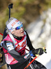 Kaisa Makarainen of Finland competes during women IBU E.on Biathlon World cup sprint race in Pokljuka, Slovenia. Women sprint race of IBU E.on Biathlon World cup was held on Thursday, 6th of March 2014 in Pokljuka, Slovenia.
