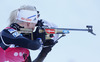 Kaisa Makarainen of Finland competes during women IBU E.on Biathlon World cup sprint race in Pokljuka, Slovenia. Women sprint race of IBU E.on Biathlon World cup was held on Thursday, 6th of March 2014 in Pokljuka, Slovenia.
