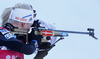 Kaisa Makarainen of Finland competes during women IBU E.on Biathlon World cup sprint race in Pokljuka, Slovenia. Women sprint race of IBU E.on Biathlon World cup was held on Thursday, 6th of March 2014 in Pokljuka, Slovenia.
