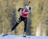 Kaisa Makarainen of Finland   competes during women IBU E.on Biathlon World cup sprint race in Pokljuka, Slovenia. Women sprint race of IBU E.on Biathlon World cup was held on Thursday, 6th of March 2014 in Pokljuka, Slovenia.
