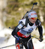 Mari Laukkanen of Finland   competes during women IBU E.on Biathlon World cup sprint race in Pokljuka, Slovenia. Women sprint race of IBU E.on Biathlon World cup was held on Thursday, 6th of March 2014 in Pokljuka, Slovenia.
